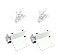 Puerta batiente interior de seguridad con refuerzo de metal, puerta residencial, juego de mejoras seguras para el hogar, fácil de instalar