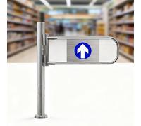 Puerta Batiente Metálica Bidireccional,Puerta Peatonal De Acero Inoxidable,Apertura Barricada Bidireccional Puertas De Acceso,Puertas Seguridad De Rebote Automático Para Bar(Silver1,80cmx100cm)