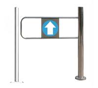Puerta batiente metálica Industrial - Puerta de Seguridad de Cierre unidireccional Adecuada para supermercados, bibliotecas y Tiendas de decoración - Barrera de Entrada Universal (90x97 cm,