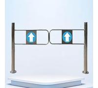 Puerta Batiente Metálica Unidireccional, Apertura Barricada Puertas De Acceso Cierre Automático, Para Bibliotecas, Tiendas, Entrada, Pasillo(1.1x1m/3.61x3.28ft)