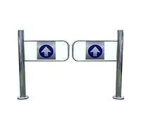 Puerta Batiente Metálica Unidireccional, Apertura Barricada Puertas De Acceso, Puerta Peatonal De Acero Inoxidable, Para Parque, Almacén O Centro Comercial(1.2x1m/3.94x3.28ft)