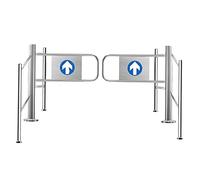 Puerta Batiente Metálica Unidireccional, Puerta De Seguridad De Cierre Automático Para Supermercados, Puerta Doble Para Entrada Y Salida, Barrera De Seguridad Para áreas De Alto Tráfico 150×97cm