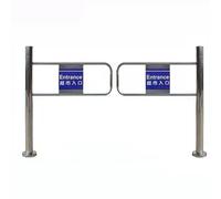 Puerta Batiente Metálica Unidireccional, Puertas De Acceso Con Barricada De Acero Inoxidable Cierre Automática, Para Bibliotecas, Tiendas, Supermercado(1.1x1m/3.61x3.28ft)