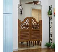 Puerta batiente, Puerta de cafetería, Media Puerta con bisagra para Poste de Puerta, Puerta de Valla Exterior, Puertas batientes de salón de Madera, para partición de en