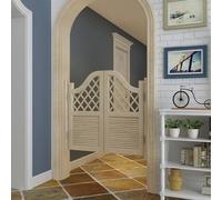 Puerta batiente, Puerta de cafetería, Media Puerta con bisagra para Poste de Puerta, Puerta de Valla Exterior, Puertas batientes de salón de Madera, para partición de en