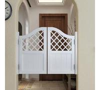 Puerta batiente retro con persianas, puertas de cafetería con bisagras incluidas, puerta batiente prefabricada de madera maciza para interiores de cafeterías, estilo vaquero moderno de media
