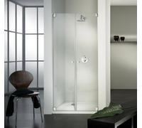 Puerta batiente sin marco HSK Kienle para nicho, hasta 1000x2000mm, K.05-90-120, Cabinas de ducha: aspecto de acero inoxidable: Vidrio real TwinSeal