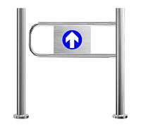 Puerta batiente unidireccional con mecanismo de cierre automático, puerta de acceso de seguridad duradera para zonas de alto tránsito, ideal para fábricas y almacenes