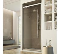 PUERTA CABINA DE DUCHA NICHO PARED PUERTA ABATIBLE BAÑO CRISTAL DE 67 A 101 CM