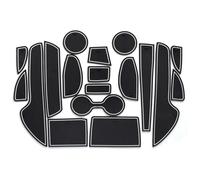 Puerta Central Alfombrillas para Mazda CX-5 CX5 CX 5 2013-2018 Alfombrilla Goma para Puerta con Ranura para Almacenamiento Posavasos(2015 White4)