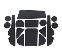 Puerta Central Alfombrillas para Toyota RAV4 RAV 4 2013 2014 2015 2016 2017 2018 Alfombrilla Antideslizante Posavasos Goma para Ranura Puerta(Negro)