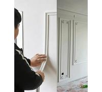 Puerta con Arco Kit de Moldura Decorativa de Arco para Pared con Adhesivo, Moldura Curva para Puerta de Dormitorio, Sistema de Arco para Paneles de Yeso(W2cm(3/4")-B,300cm(9.8ft))