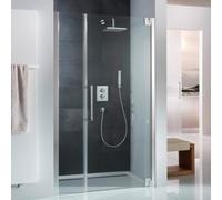 Puerta con bisagra HSK K2P y parte secundaria para nicho, tamaño: 90,0 x 200,0 cm, bisagra de puerta en el lado derecho, 2105090-R-41-120, Cabinas de ducha: Aspecto cromado: Vidrio real TwinSeal