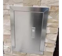 Puerta Contador Agua Panel de Acceso de Metal Engrosado de 1 cm, Panel de Acceso de Pared Exterior con Manija, Placa de Cubierta de Orificio de Pared Universal(600x1100mm(24x43in))