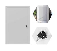 Puerta Contador Agua Panel de Acceso de Plomería dcon Cerradura y Llave, Puerta de Inspección de Pared Invisible, Placa de Cubierta de Orificio Pared Aluminio(Light gray,500x800mm(20x31in))