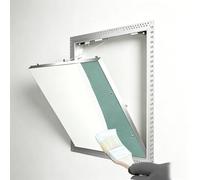 Puerta Contador Agua Panel de Acceso Oculto para Paneles de Yeso (pintable) con Bisagra Fija, Puerta de Acceso Estrecha para Techo O Pared, Tapa de Inspección(14x14in (350x350mm))