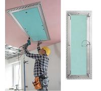 Puerta Contador Agua Panel de Acceso para Techo de Yeso Con Bisagra Fija, Puertas de Acceso de Pared Estrechas para Fontanería, Panel de Acceso de Yeso(200x600mm(8x24in))