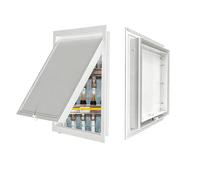 Puerta Contador Agua Panel de Acceso Resistente A La Oxidación, Placa de Cubierta Para Orificio de Pared Manija, Puerta Acceso Al Ático Instalaciones Fontanería.(200x550mm(8x22in))