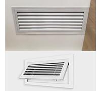 Puerta Contador Agua Panel de Acceso Ventilado Largo, Placa de Cubierta Aluminio Orificio Pared con Cerradura Ranurada, Puerta Escotilla Inspección Transpirable(500x700mm(20x28in))