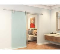 Puerta corredera CLEAVER con sistema de aplique - 205x73 cm - Cristal templado