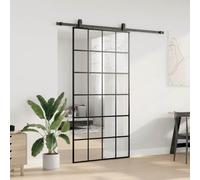 Puerta corredera cristal ESG 102 x 205 cm negro
