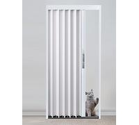 Puerta corredera de acordeón con bloqueo, divisor de habitación plegable de aluminio para una mayor privacidad en el baño, dormitorio y pasillo