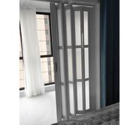 Puerta corredera de acordeón de PVC, diseño plegable múltiple que ahorra espacio para separadores de dormitorio y sala de estar