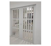 Puerta corredera de acordeón, puerta interior plegable de PVC, resistente al agua, divisor de habitación para dormitorio, cocina y lugares comerciales