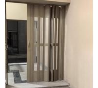 Puerta corredera de baño, puerta plegable de acordeón sin rieles, divisor magnético para lavandería, cocina, dormitorio, pasillo