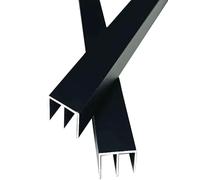 Puerta corredera de cristal con diseño Silent Glide y riel de aluminio con kit de guía deslizante for vitrinas, librerías y armarios.(50cm/19.7")