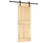 vidaXL Puerta corredera con herrajes Madera Maciza de Pino 80x210 cm