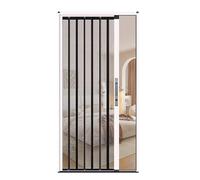 Puerta corredera de malla impermeable, acordeón ventilado, plegable, para privacidad en la cocina y el dormitorio