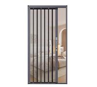Puerta corredera de malla impermeable, acordeón ventilado, plegable, para privacidad en la cocina y el dormitorio