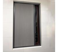 Puerta corredera de privacidad temporal, puerta plegable sin taladro, marco de aluminio de panal, pantalla interior retráctil para ventana