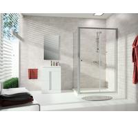 Puerta corredera HÜPPE Alpha 2, 1 pieza, con segmento fijo, 1200x1900mm, parc...