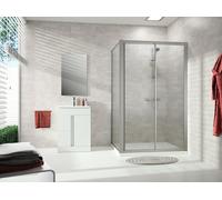 Puerta corredera HÜPPE Alpha 2, 1 pieza, con segmento fijo, 1700x1900mm, comp...