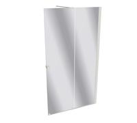 Puerta corredera HÜPPE Xtensa pure Walk-In una sola pieza, con segmento fijo, ancho:110cm, tope derecho, travesaño, XT0202182380, Cabinas de ducha: Color del perfil Edición en blanco Cristal ESG de es