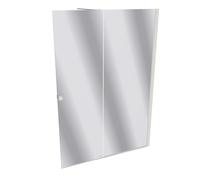 Puerta corredera HÜPPE Xtensa pure Walk-In una sola pieza, con segmento fijo, ancho:160cm, tope derecho, travesaño, XT0207182381, Cabinas de ducha: Color del perfil Edición en blanco Cristal ESG de es