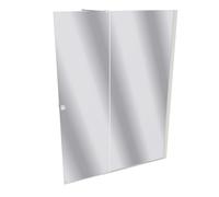 Puerta corredera HÜPPE Xtensa pure Walk-In una sola pieza, con segmento fijo, ancho:180cm, tope derecho, travesaño, XT0209182381, Cabinas de ducha: Color del perfil Edición en blanco Cristal ESG de es