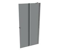 Puerta corredera HÜPPE Xtensa pure Walk-In una sola pieza, con segmento fijo, anchura:100cm, tope derecho, barra de estabilización, XT0221069301, Cabinas de ducha: Color del perfil plata alto brillo V