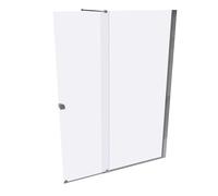 Puerta corredera HÜPPE Xtensa pure Walk-In una sola pieza, con segmento fijo, anchura:180cm, tope derecho, travesaño, XT0209069322, Cabinas de ducha: Color de perfil plata alto brillo ESG clear con AN