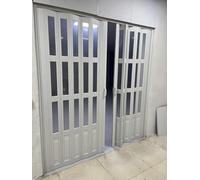 Puerta corredera interna de PVC transparente con kit de herramientas para dormitorio, pasillo, despensa
