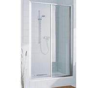 Puerta corredera Kermi IBIZA 2000 ST2 11017, I2ST2110172PK, Color: Blanco Genuino vidrio transparente Clean