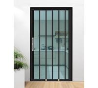 Puerta corredera múltiple con cerradura, pantalla de acordeón que ahorra espacio para armario, baño, lavandería, paneles de división de seguridad con aislamiento térmico