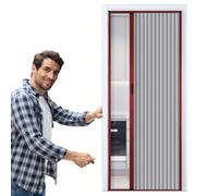 Puerta Corredera Plegable 70 80 90 100 110 120 130 CM Biombo Interior De Una Sola Puerta Panal De Abeja Con Marco De Aluminio Rojo, Puerta Acordeón Plegable A Medida, Sin Perforaciones(Gray,WxH 90cmx2