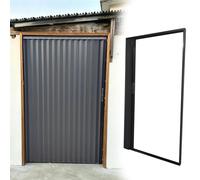 Puerta corredera plegable acordeon Interior Almacén Puertas Correderas Plegables, Retráctiles Divisores de Privacidad Tabique Diseño Plegable para Fácil Acceso(240x203cm/94.5x80in)
