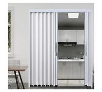 Puerta corredera plegable acordeon Interior Paneles de puertas de acordeón de aluminio con llave de bloqueo,Puerta plegable grande para puertas corredizas, puertas de armario y baño,Puerta divisoria t