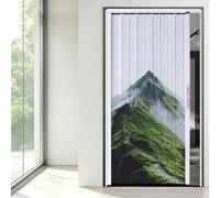 Puerta corredera plegable acordeon Interior Puertas Retráctiles Correderas Resistentes, Aluminio Portón Plegable con Cerradura de Seguridad, Vista Panorámica(4.6x7ft/140x213cm)