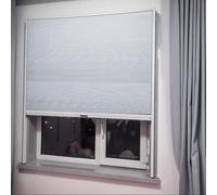 Puerta Corredera Plegable Persiana Enrollable Deslizante para Ventanas de Cristal, Puertas Plegables para Espacios Reducidos (Armarios, Gabinetes o Alacenas), Mosquitera Retráctil(28x28in/70x70cm)