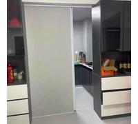 Puerta Corredera Plegable Puerta Acordeón Interior Autoadhesiva Blanca, Mosquitera Corredera Opaca para Ventanas/Puerta de Entrada, Plegable (Alturas de 110 120 200 220 cm)(35x83in/90x210cm)